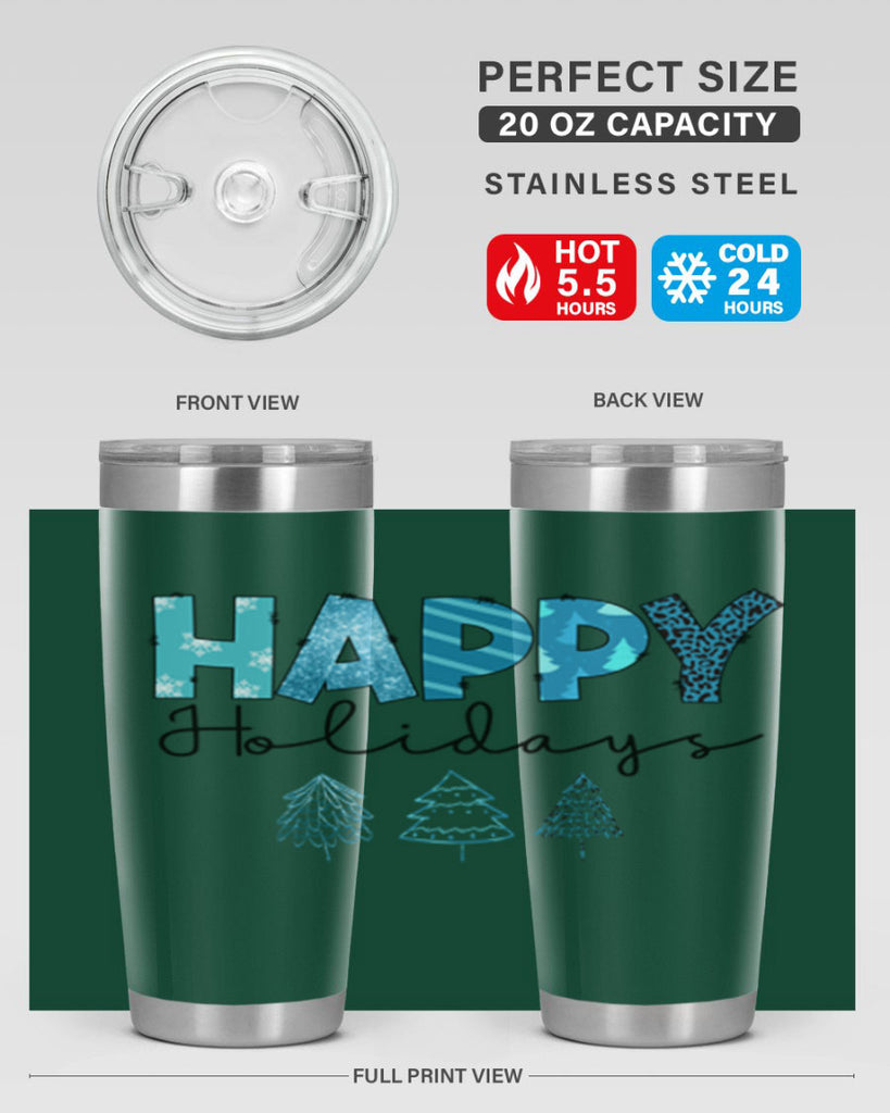 Happy Holidays 140#- winter- Tumbler