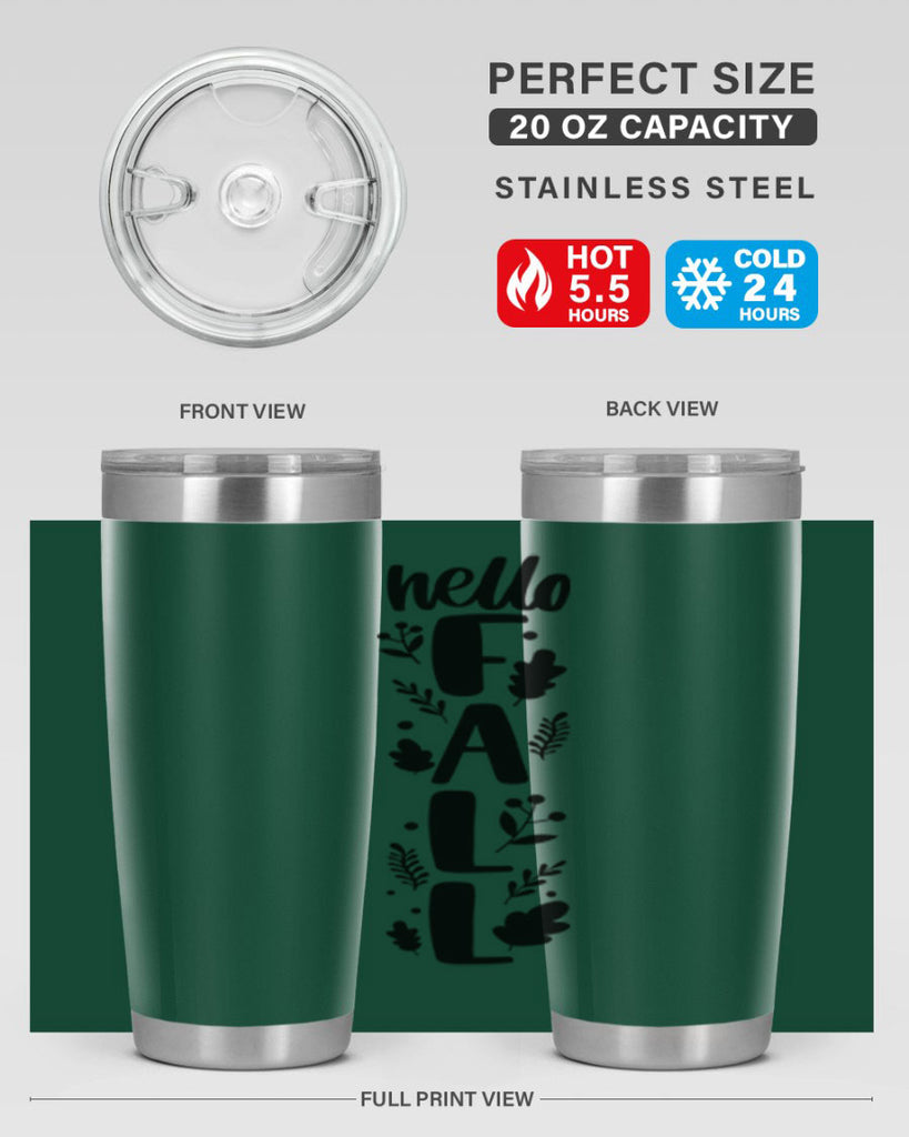 Hello Fall 495#- fall- Tumbler
