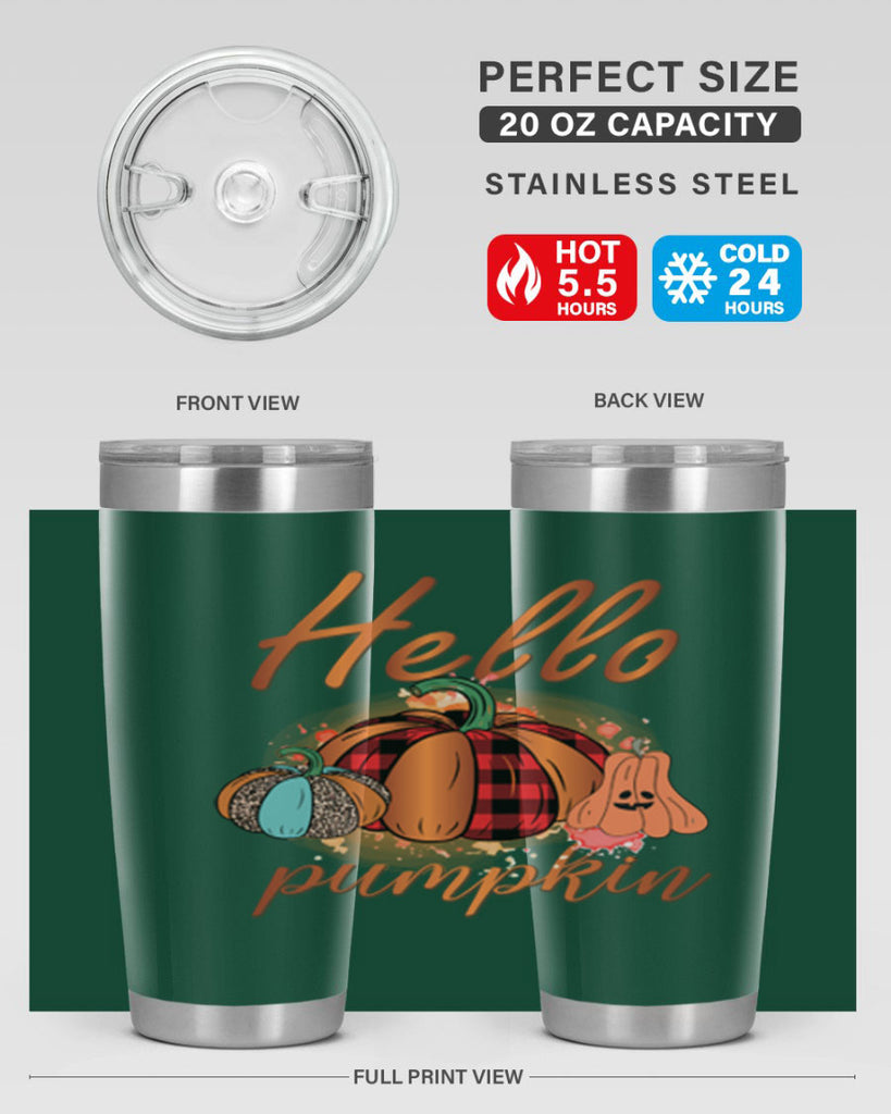 Hello Pumpkin 284#- fall- Tumbler