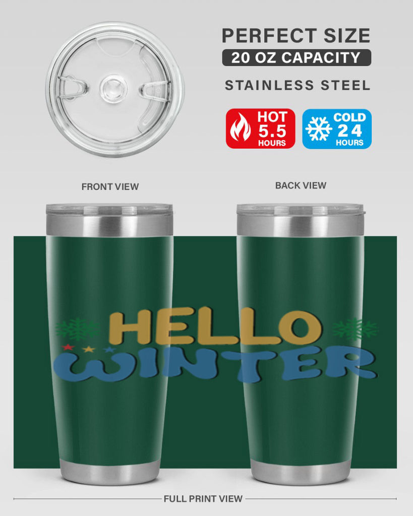 Hello Winter 181#- winter- Tumbler