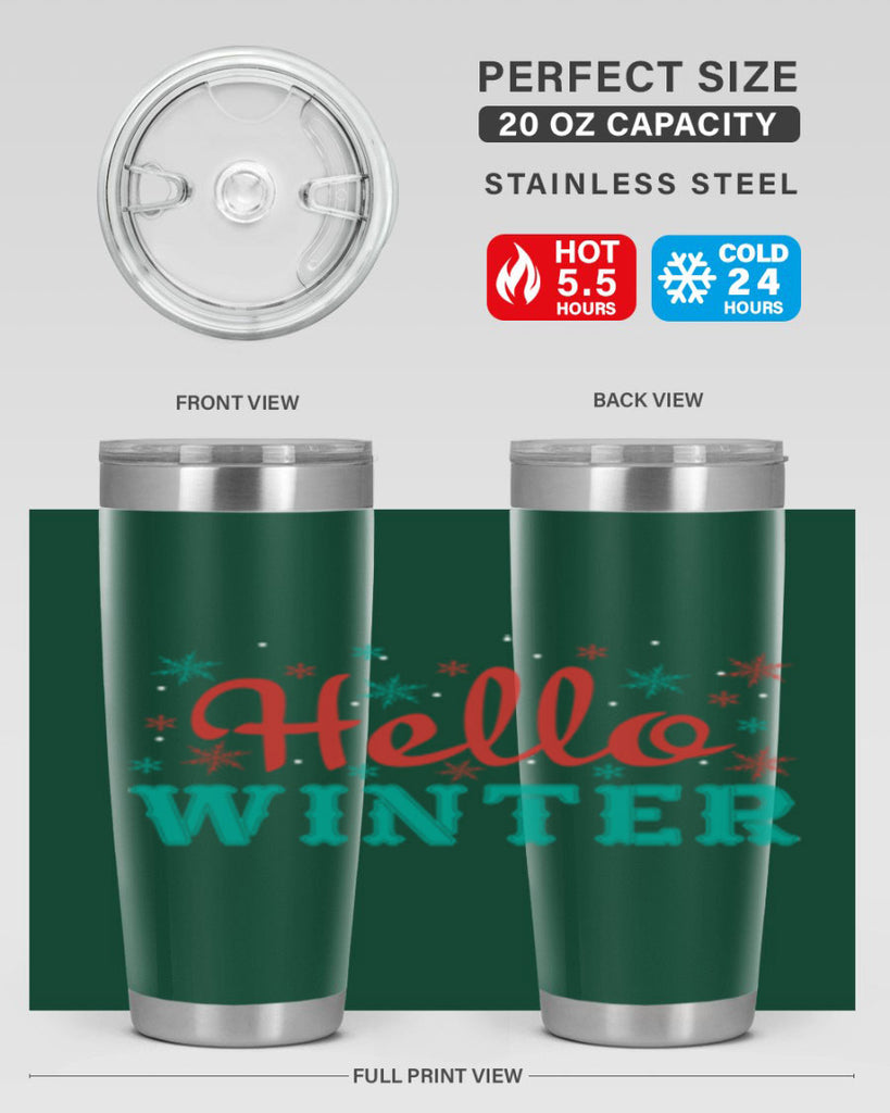 Hello Winter 182#- winter- Tumbler