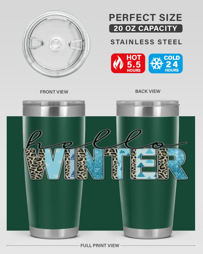 Hello Winter 189#- winter- Tumbler