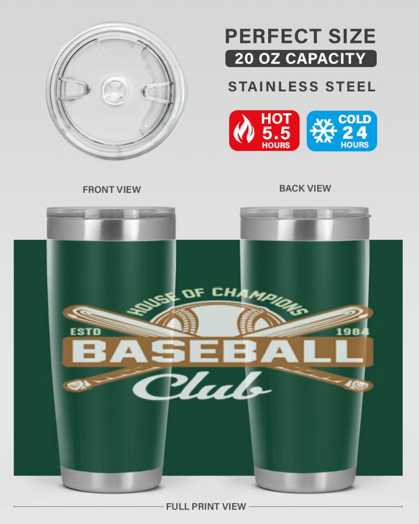 House 1178#- baseball- Tumbler