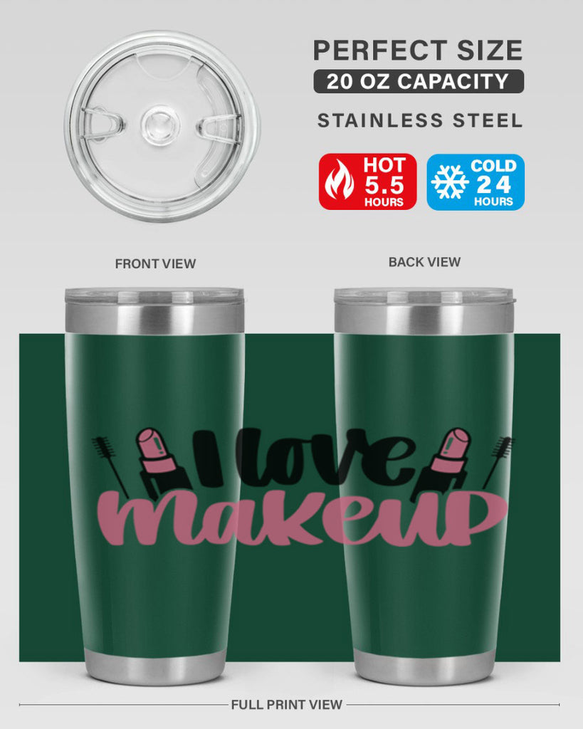 I Love Makeup Style 80#- make up- Tumbler