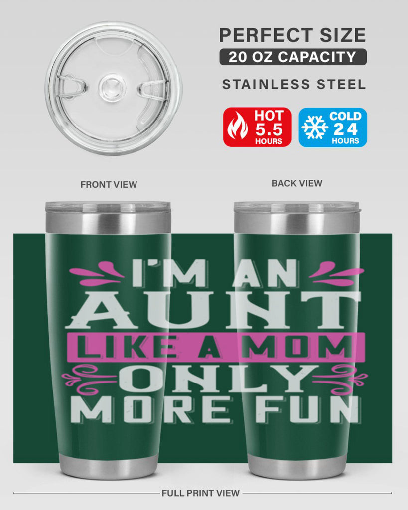 I’m an Aunt like a mom only more fun Style 42#- aunt- Tumbler