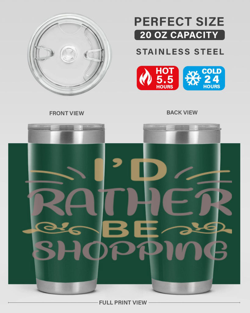 Id Rather Be Shopping 109#- fashion- Cotton Tank