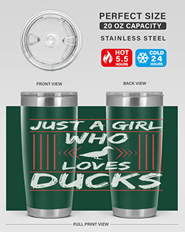 Just A Girl Who Loves Ducks Style 33#- duck- Tumbler