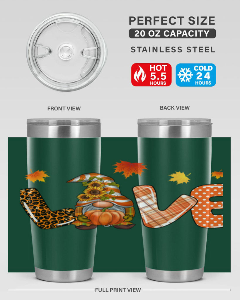 LOVEFallGnomeAutumn 416#- fall- Tumbler