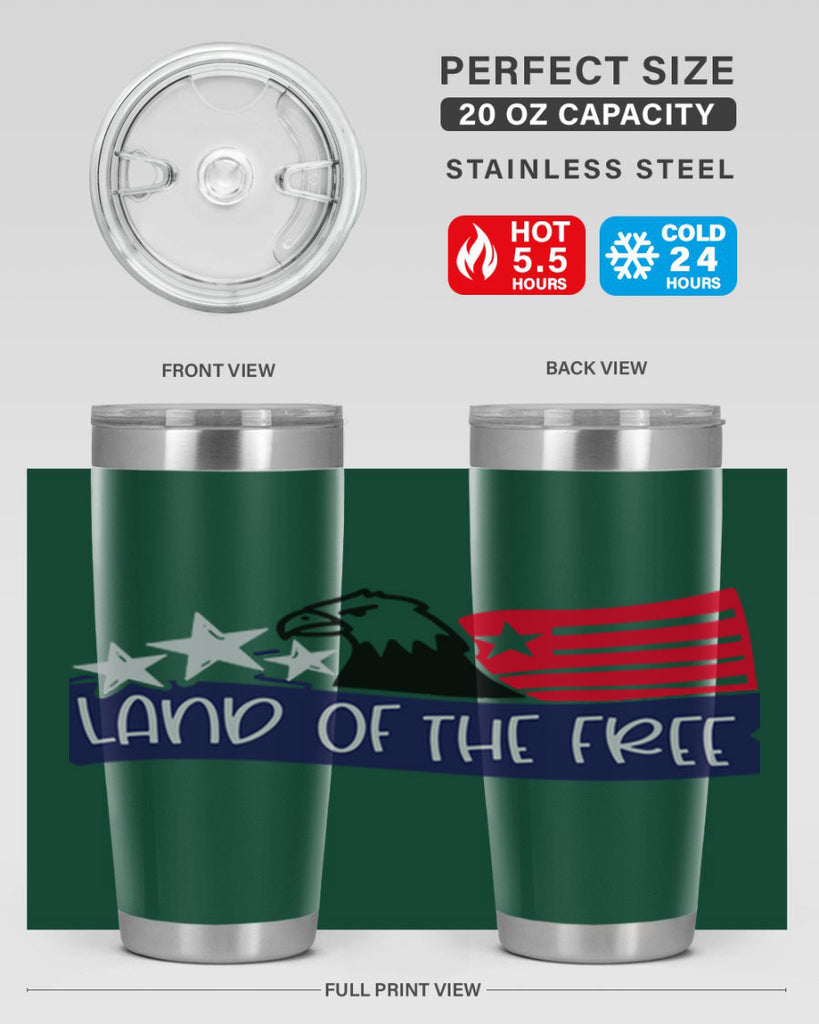 Land Of The Free Style 157#- Fourt Of July- Tumbler