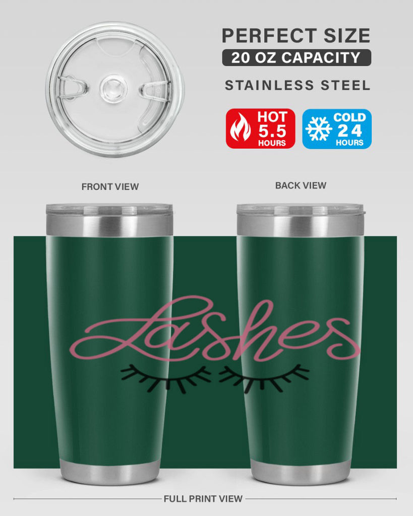 Lashes Style 63#- make up- Tumbler