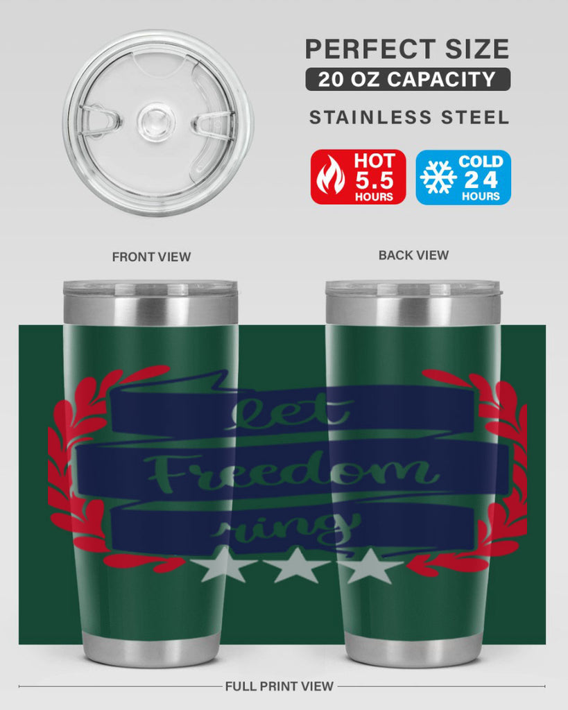 Let Freedom Ring Style 159#- Fourt Of July- Tumbler