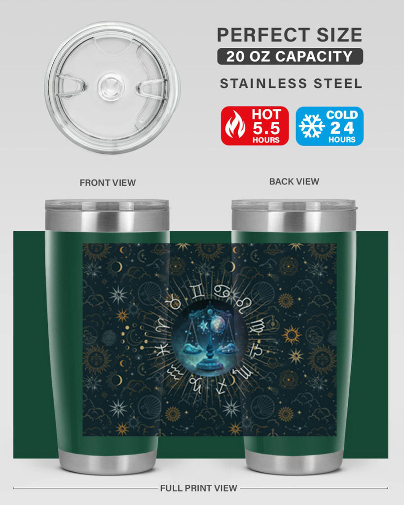 Libra Straight 317#- zodiac- Tumbler