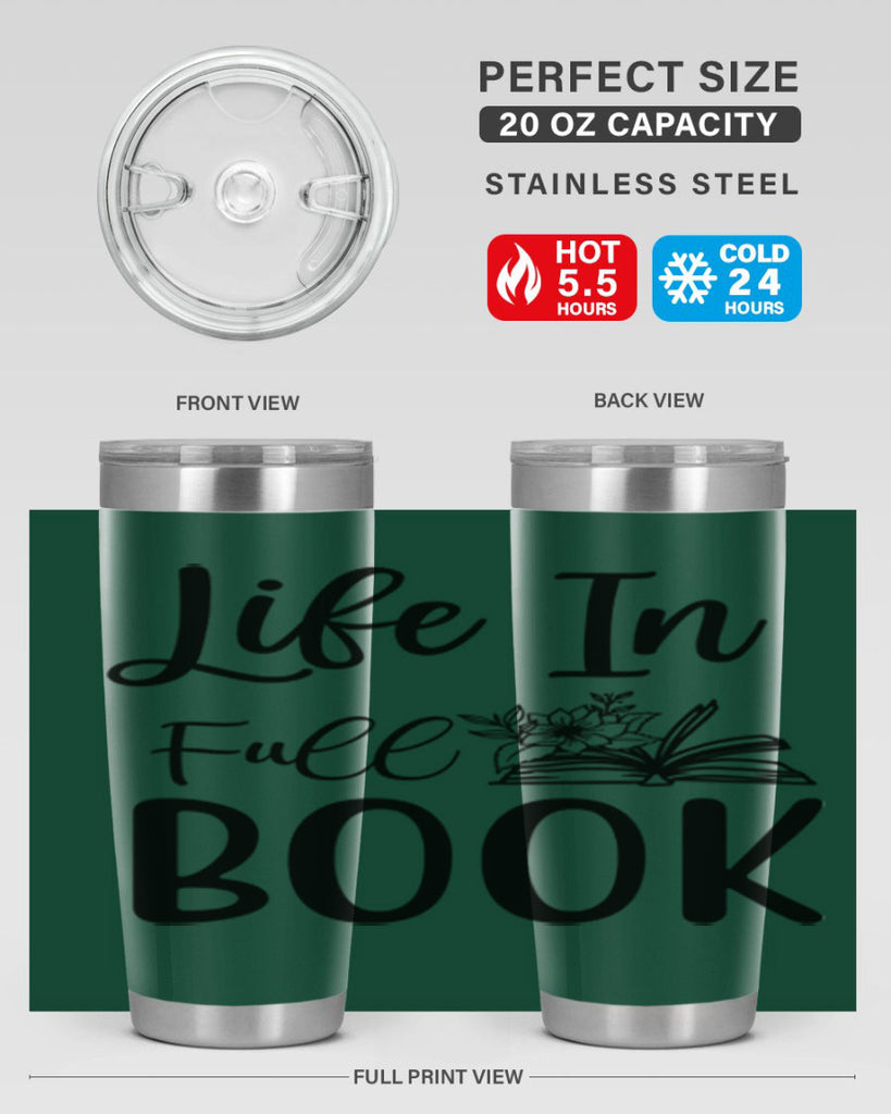 Life In Full Book 297#- spring- Tumbler