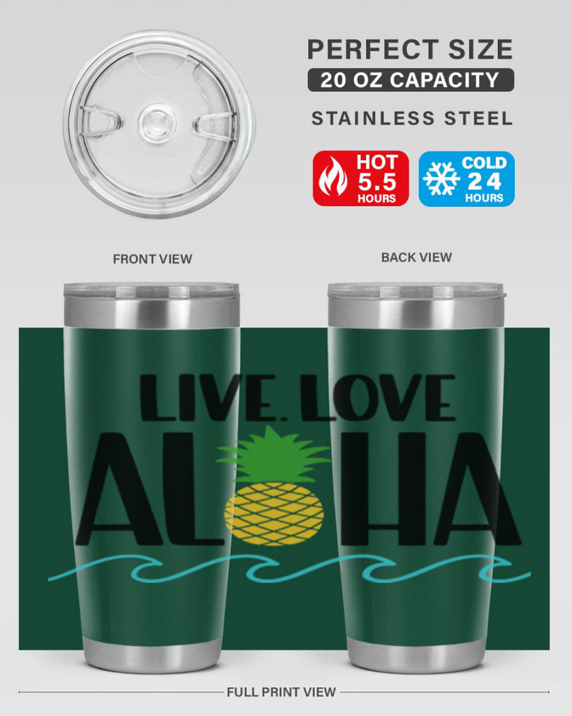 Live Love Aloha Style 30#- summer- Tumbler