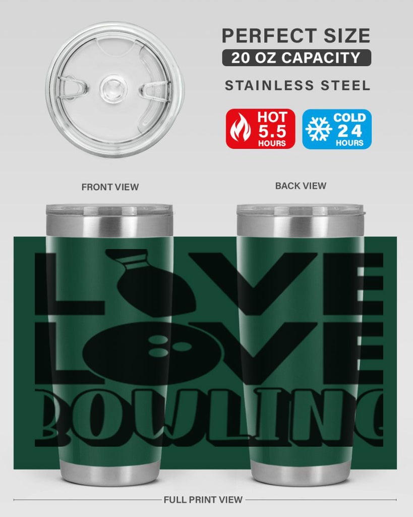 Live Love Bowling 833#- bowlig- Tumbler
