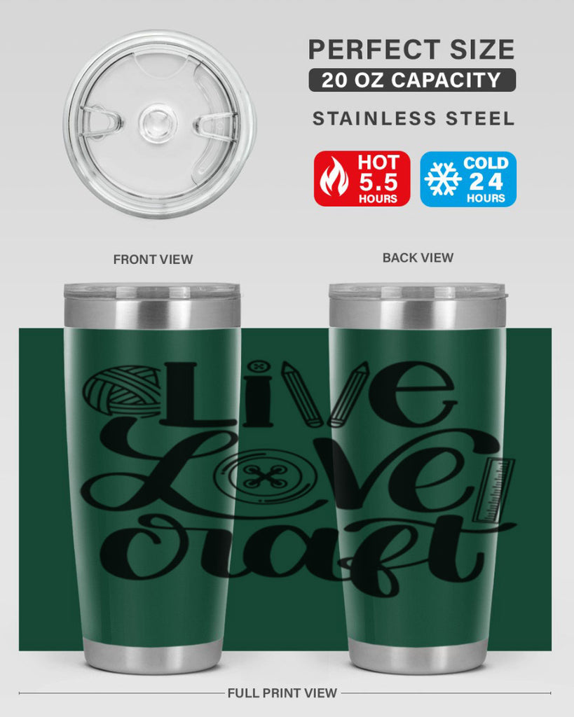 Live Love Craft 14#- crafting- Tumbler