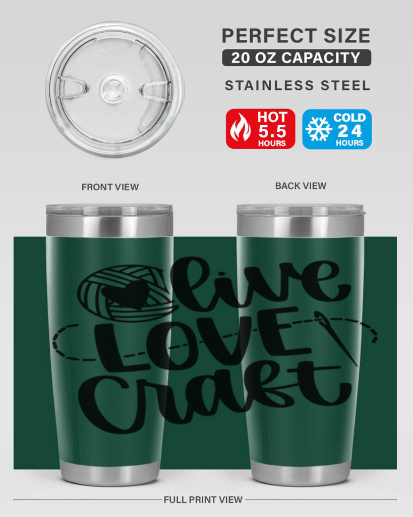 Live Love Craft 15#- crafting- Tumbler