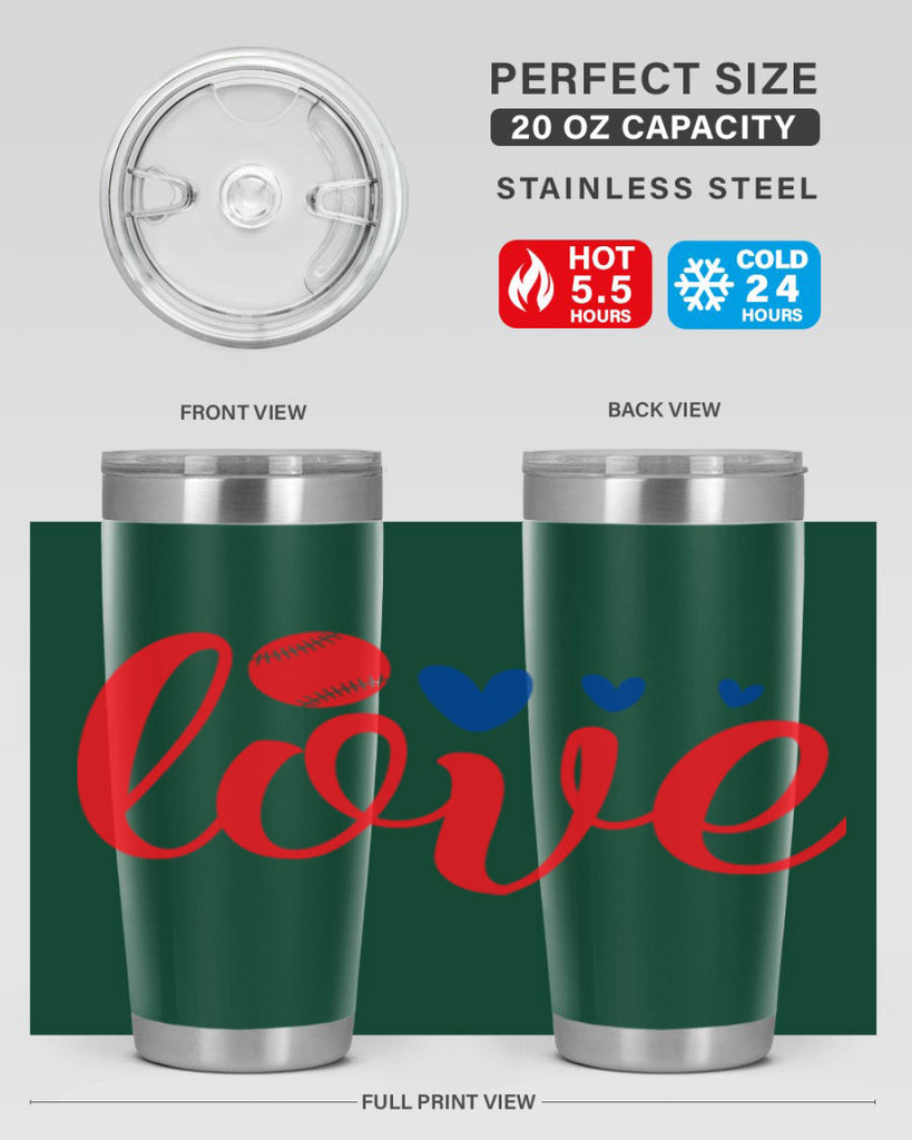 Love 2052#- baseball- Tumbler