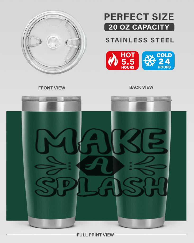 Make a splash 310#- mermaid- Tumbler