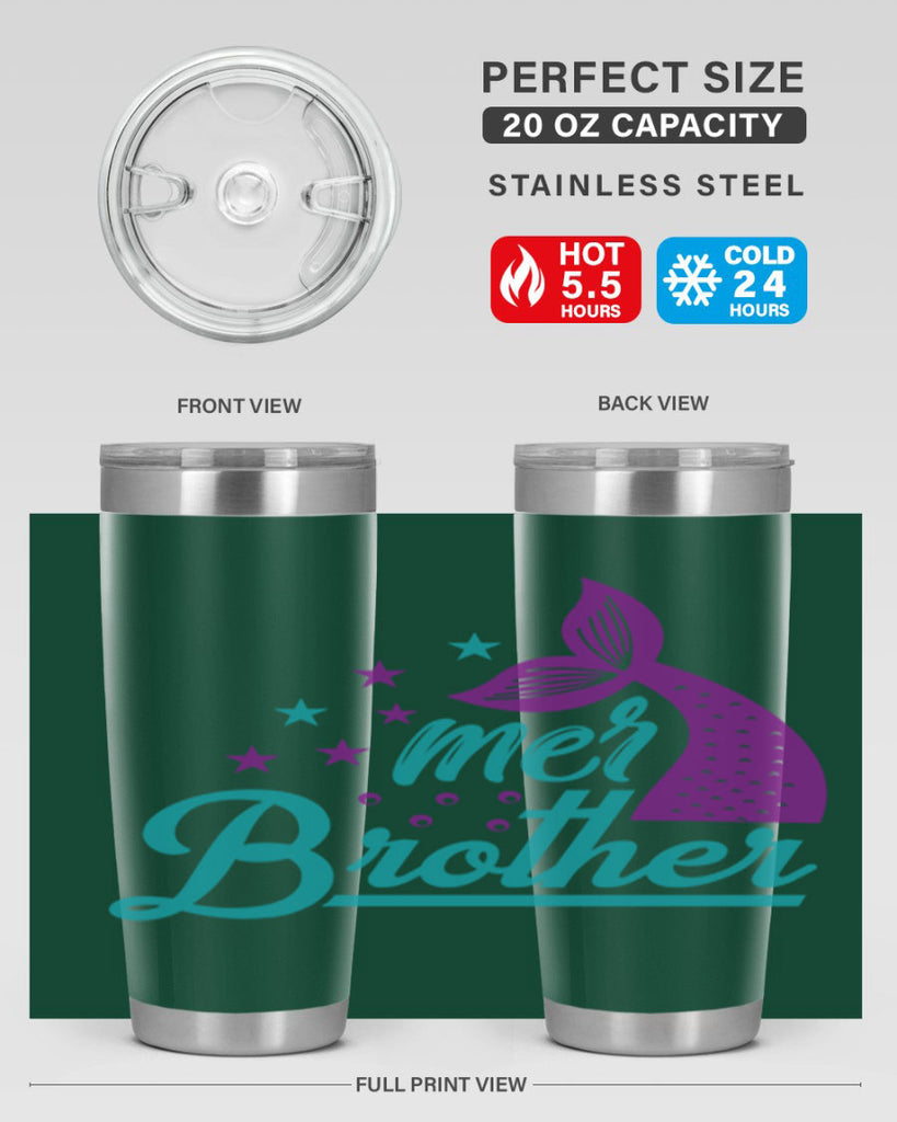 Mer Brother 323#- mermaid- Tumbler