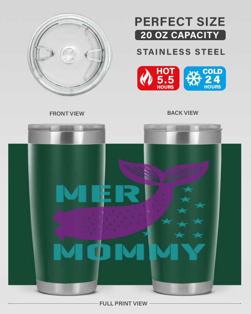 Mer Mommy 342#- mermaid- Tumbler