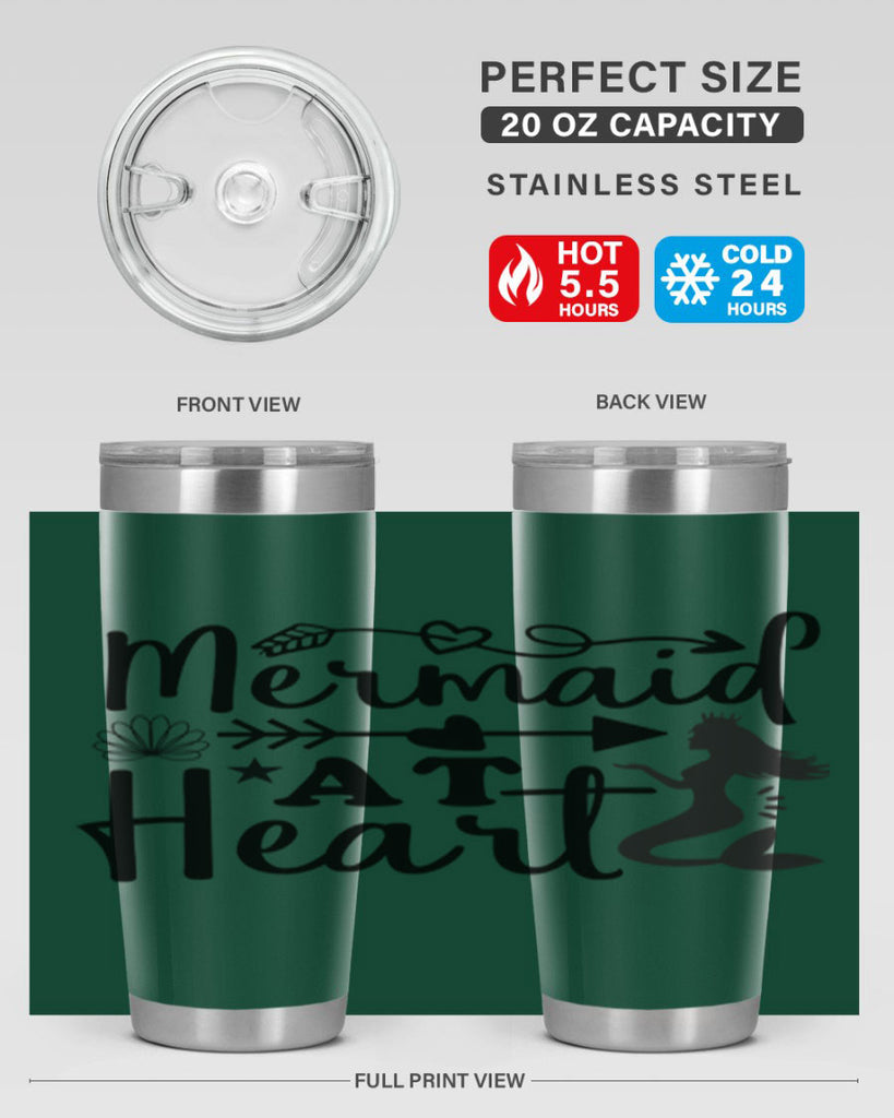 Mermaid at Heart design 397#- mermaid- Tumbler