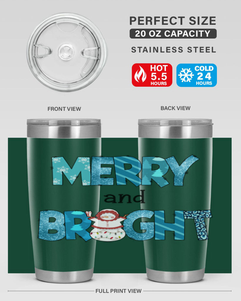 Merry and Bright 321#- winter- Tumbler