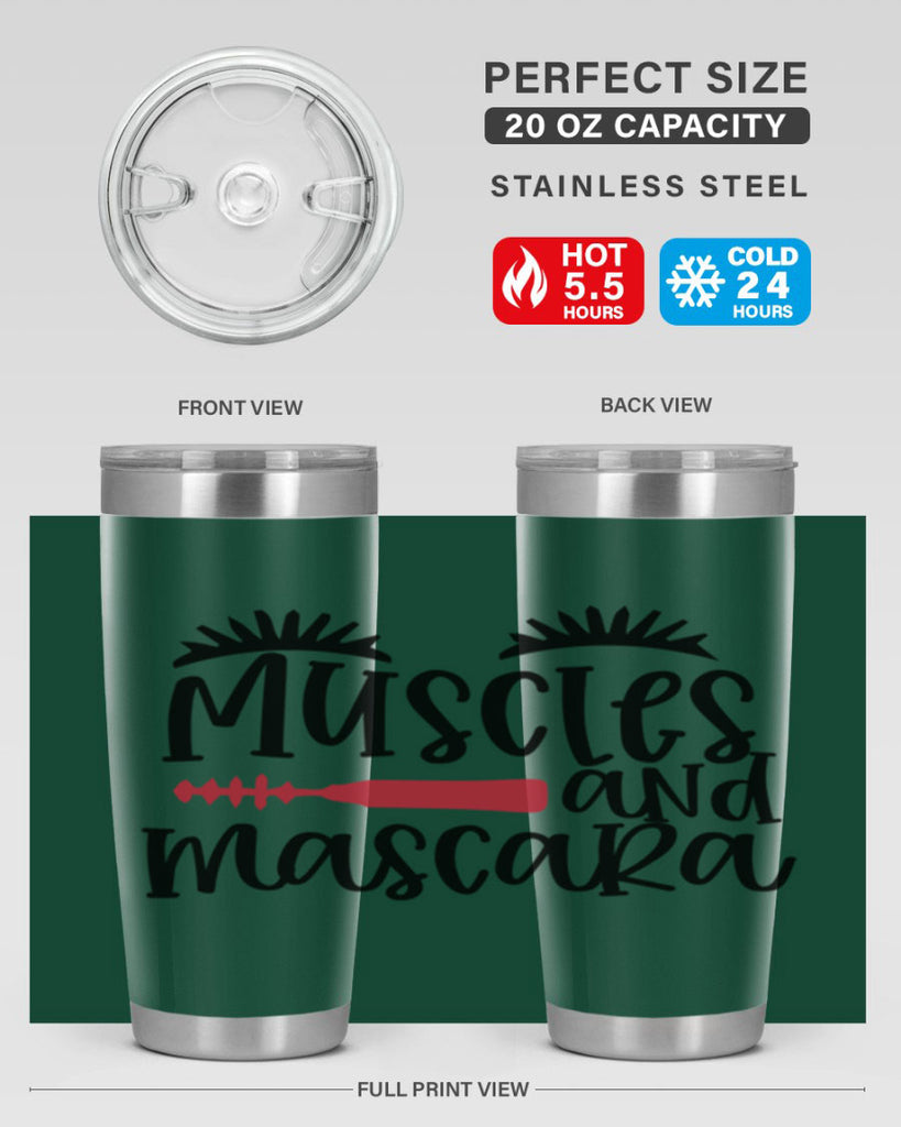 Muscles and mascara design Style 221#- make up- Tumbler