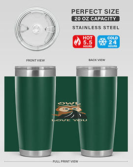 Owl Love You A TurtleRabbit 12#- owl- Tumblers
