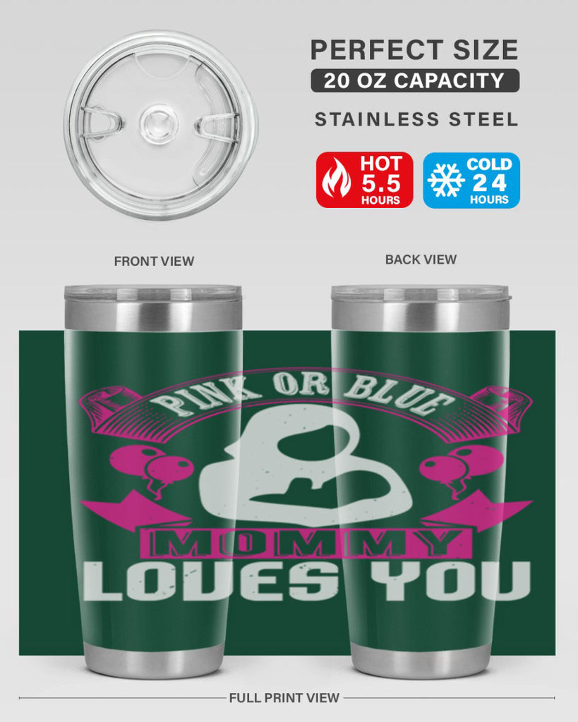 Pink or Blue Monny Loves You Style 178#- baby- tumbler