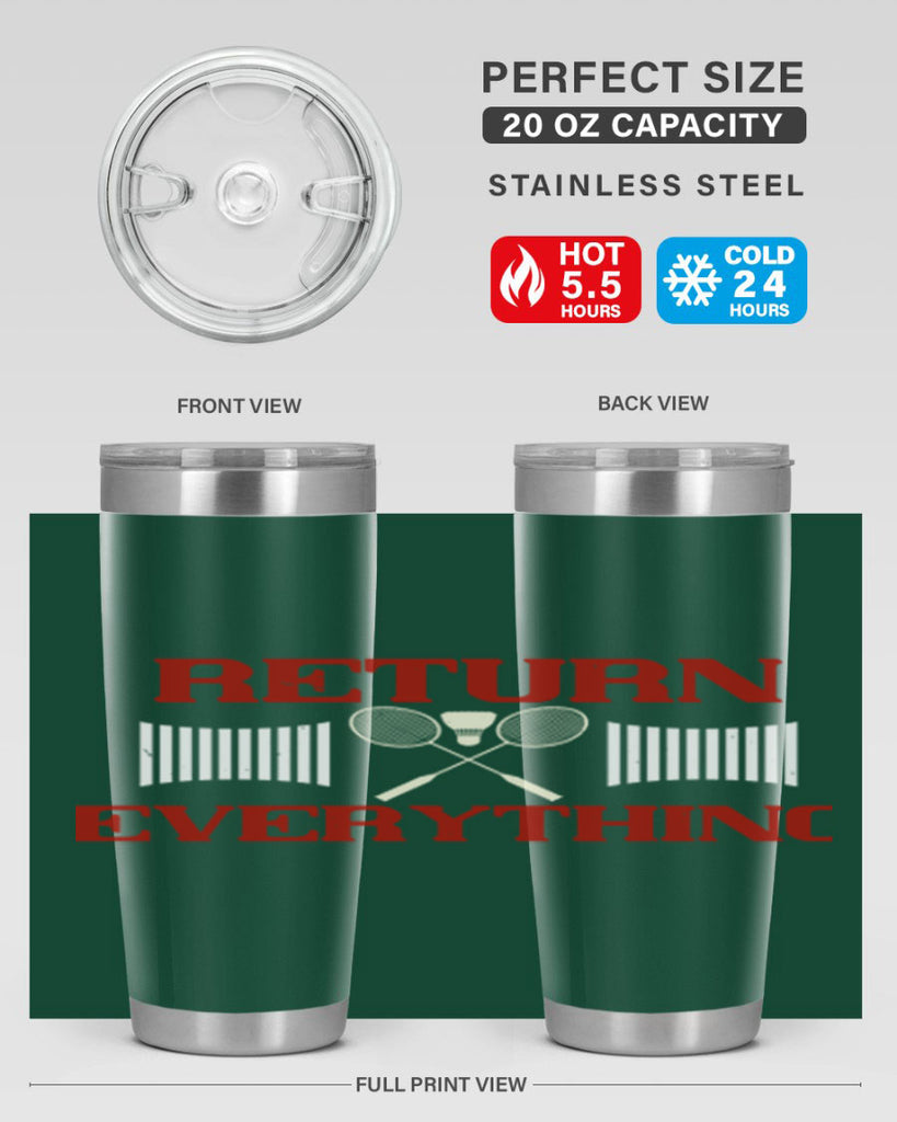 Return Everything 1892#- badminton- Tumbler
