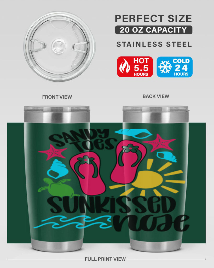Sandy Toes Sunkissed Nose Style 27#- summer- Tumbler