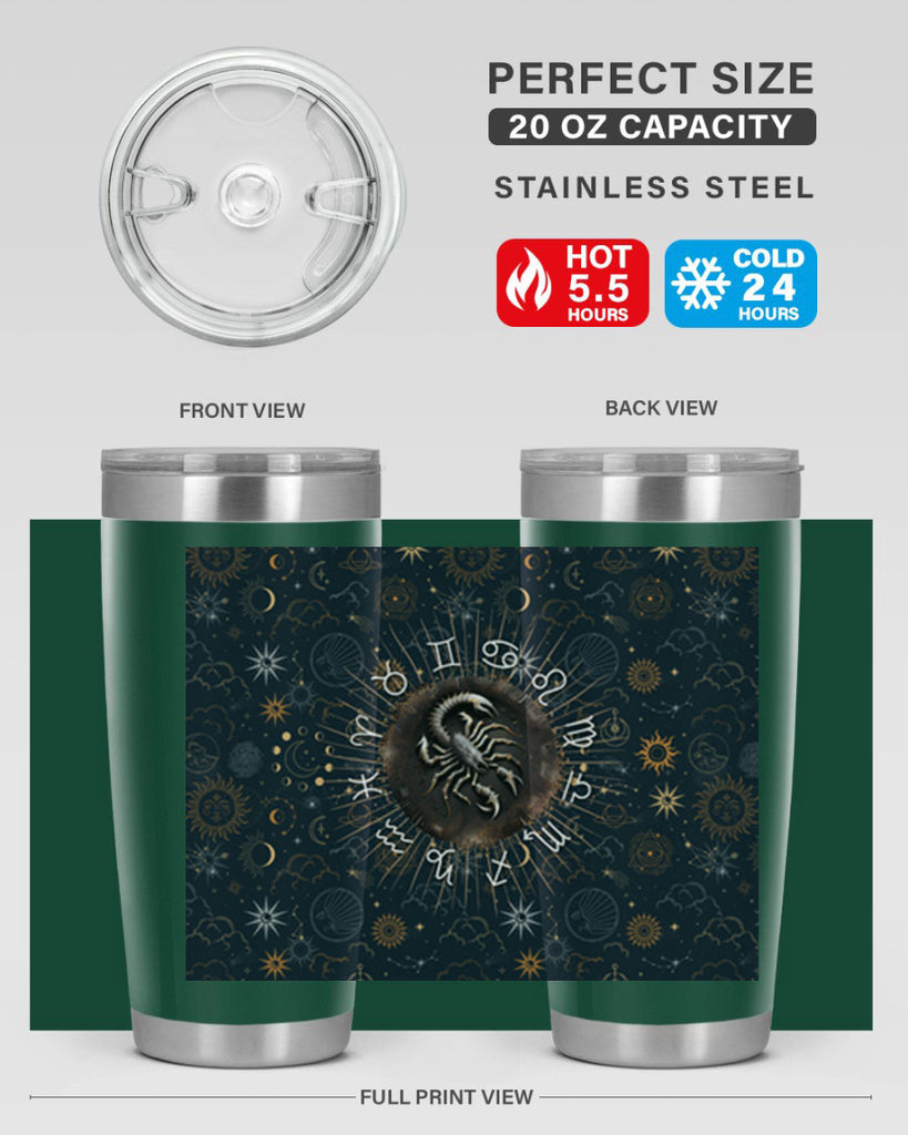 Scorpius Straight 466#- zodiac- Tumbler