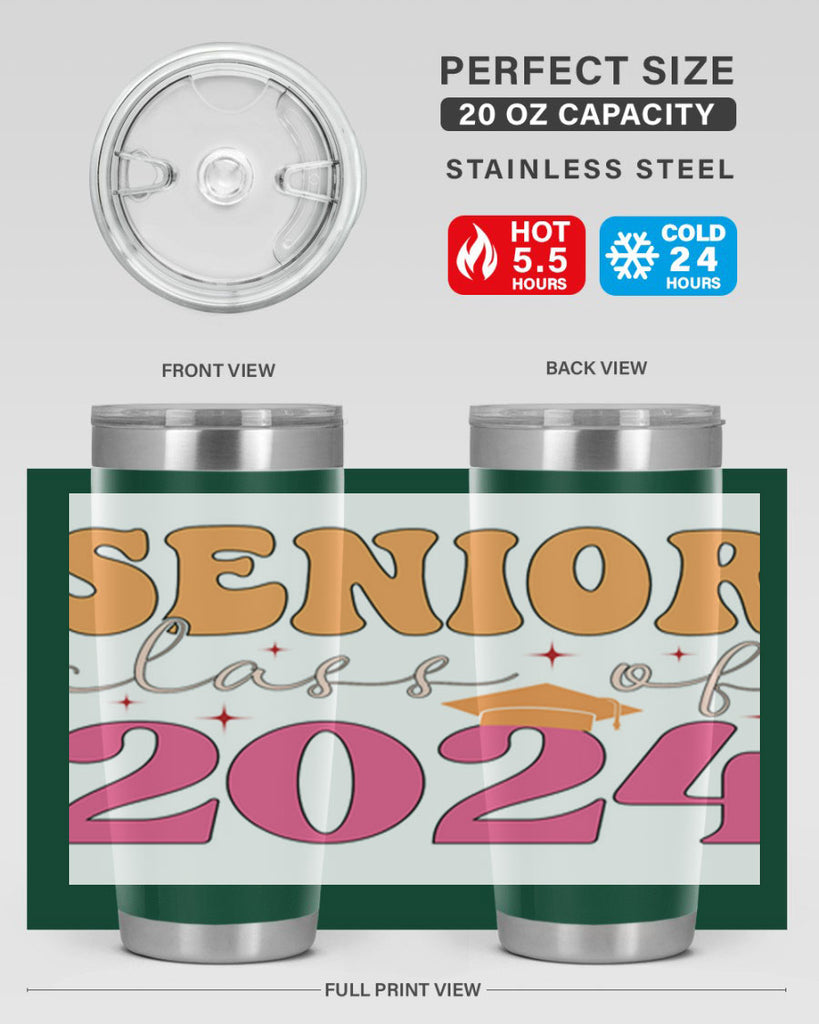 Senior class of 2024 19#- 12th grade- Tumbler