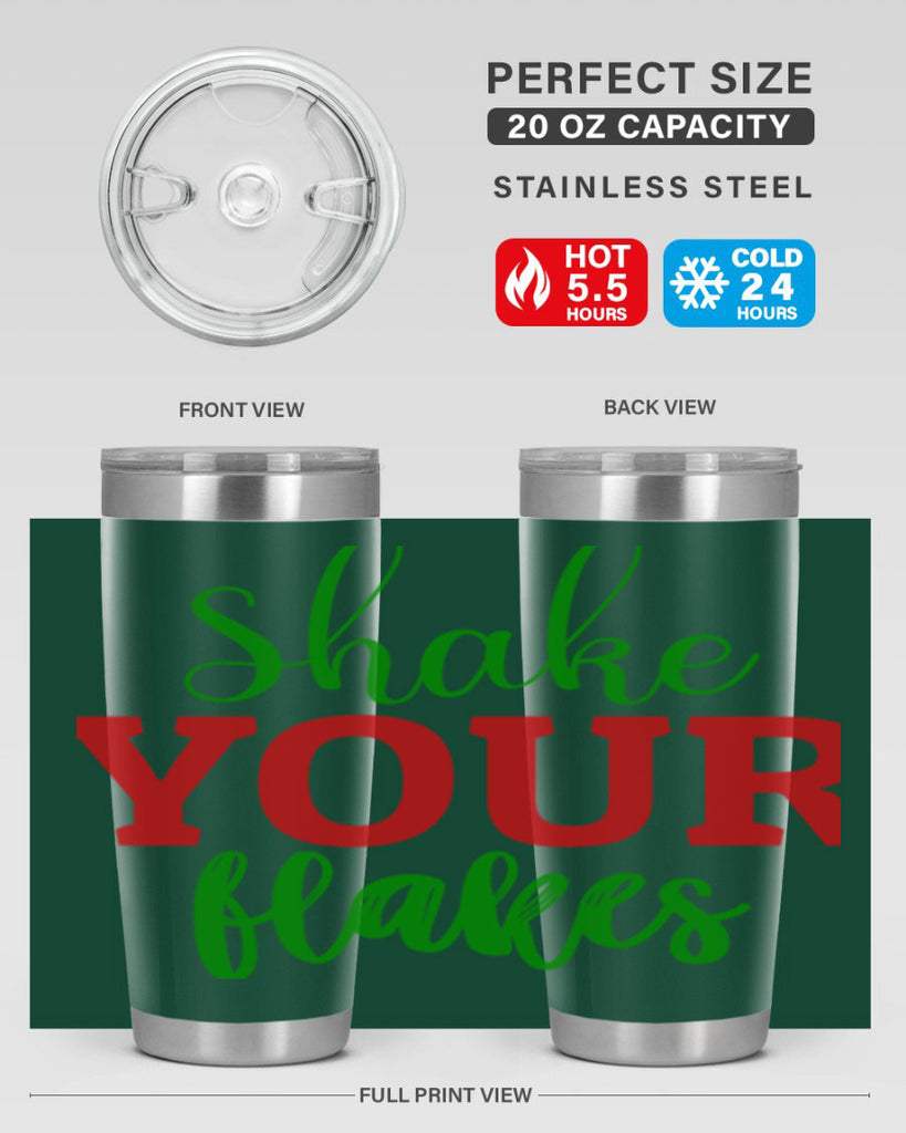 Shake Your Flakes 355#- winter- Tumbler