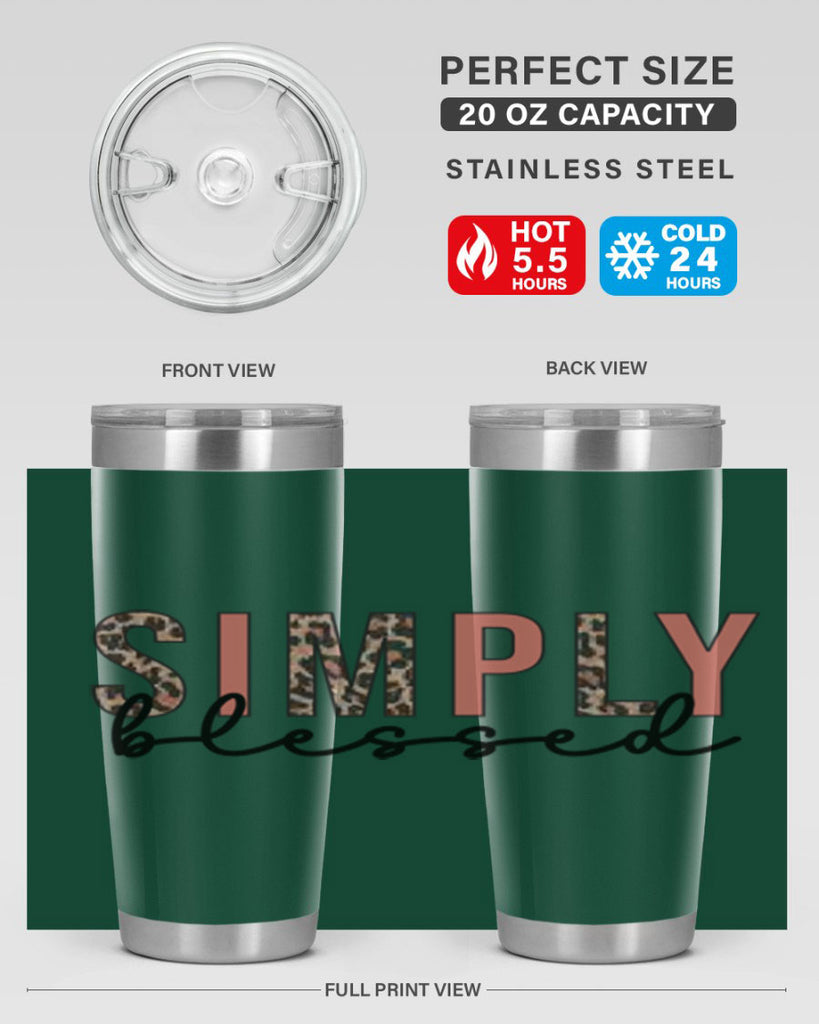 Simply blessed 575#- fall- Tumbler