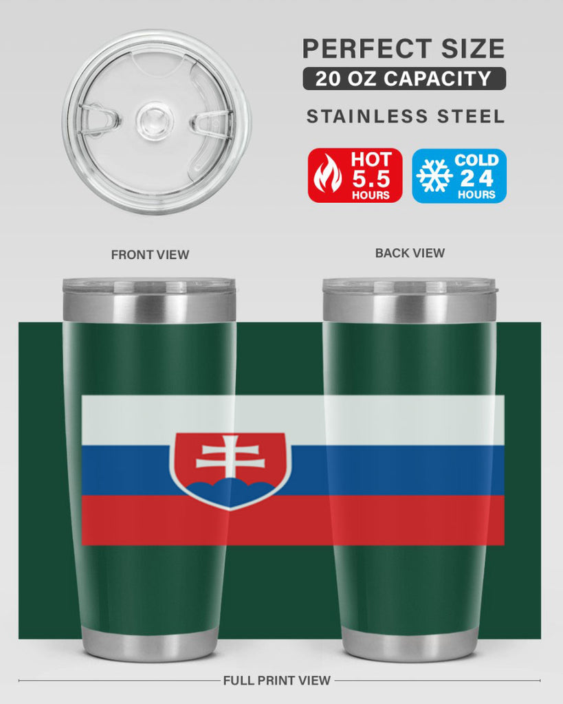 Slovakia 40#- world flags- Tumbler