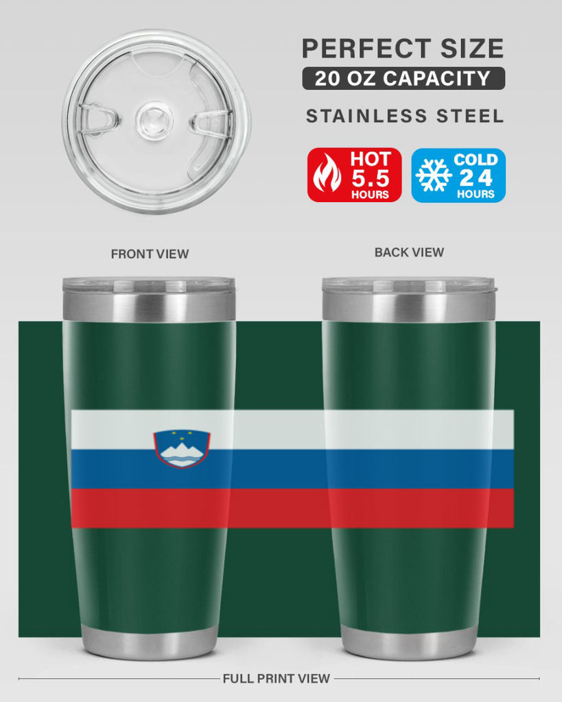 Slovenia 39#- world flags- Tumbler