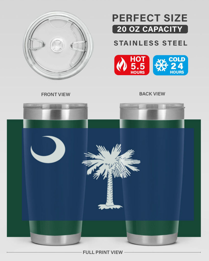 South Carolina 12#- Us Flags- Tumbler