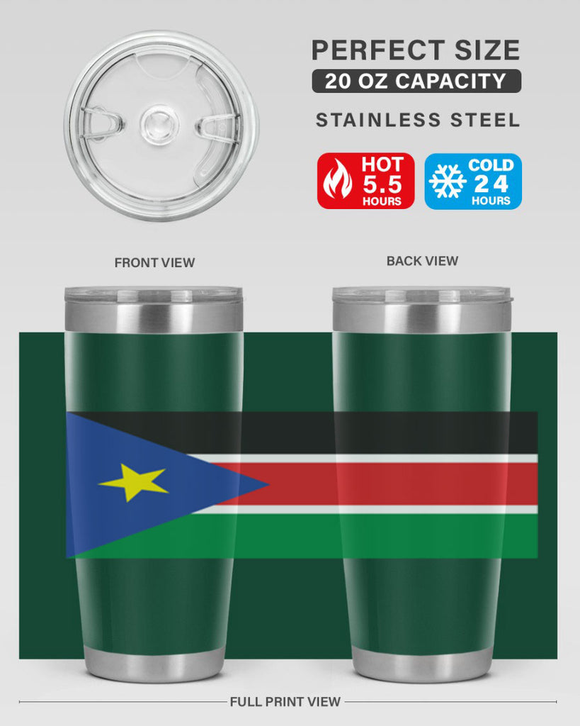 South Sudan 34#- world flags- Tumbler