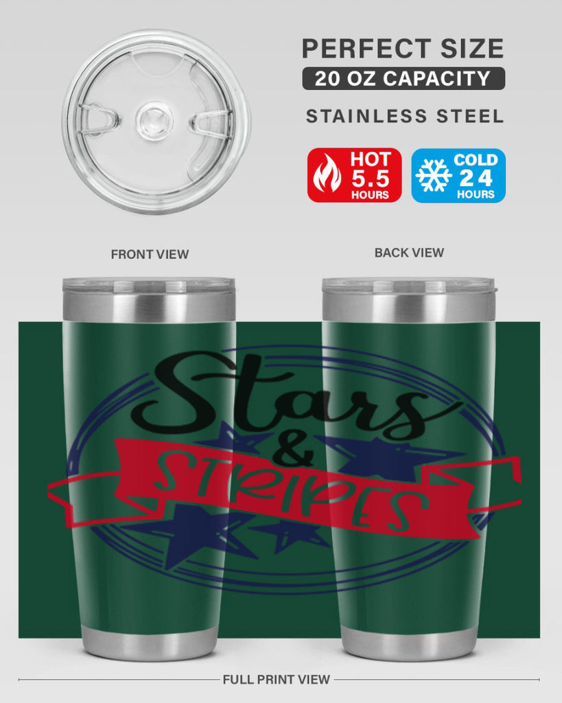 Stars StripeS Style 174#- Fourt Of July- Tumbler