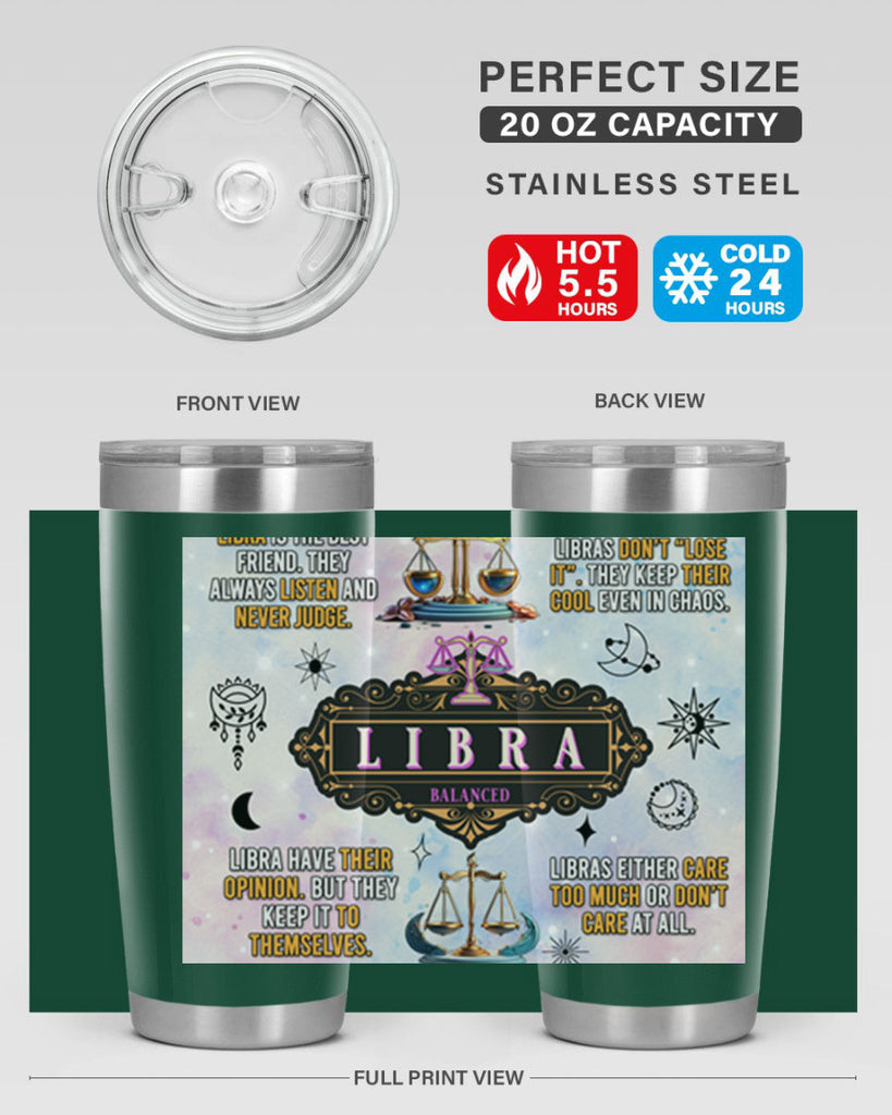 StraightLibra 474#- zodiac- Tumbler