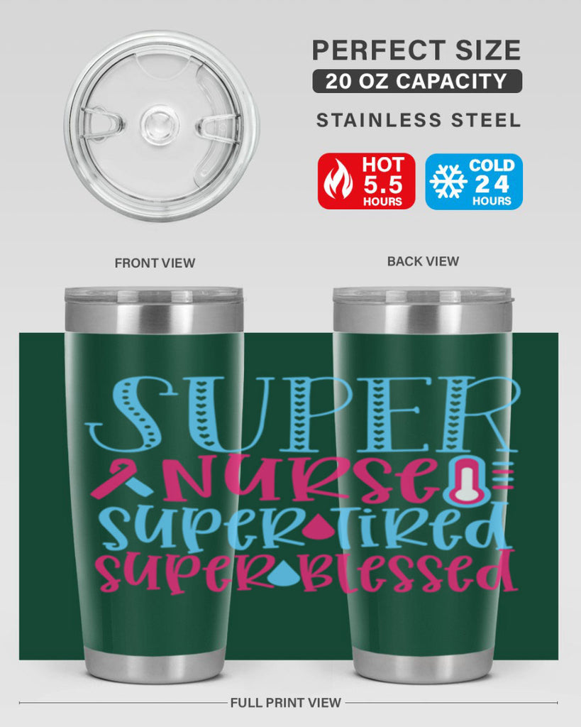 Super Nurse Super Tired Style 346#- nurse- tumbler