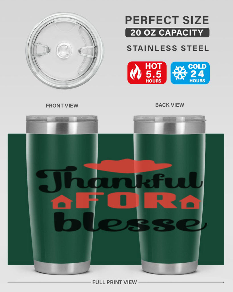 Thankful for blesse 599#- fall- Tumbler