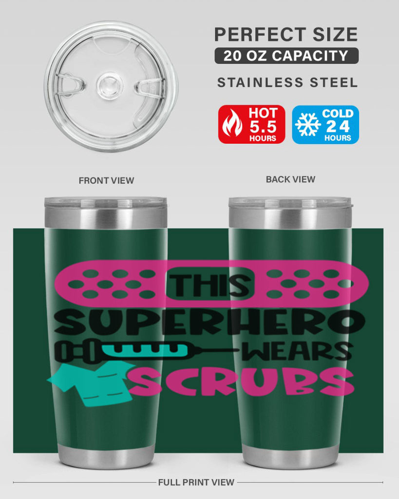 This Superhero Wears Scrubs Style Style 20#- nurse- tumbler