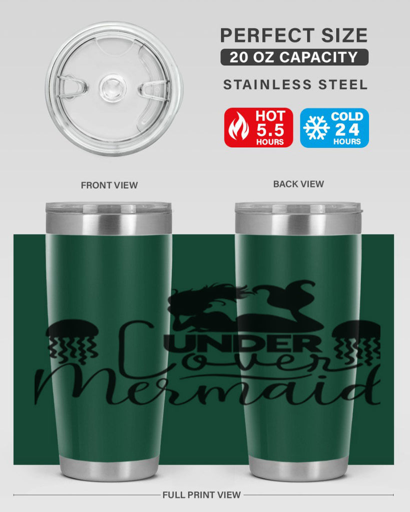 Under Cover Mermaid 642#- mermaid- Tumbler
