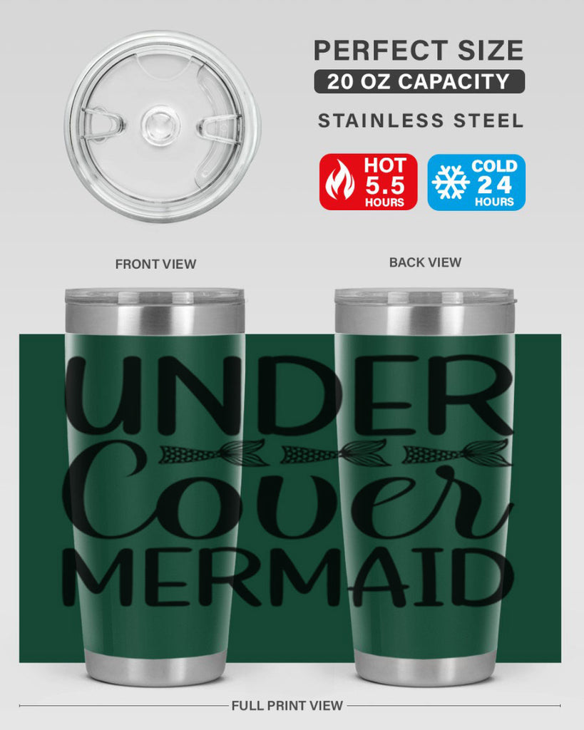 Under Cover Mermaid 647#- mermaid- Tumbler