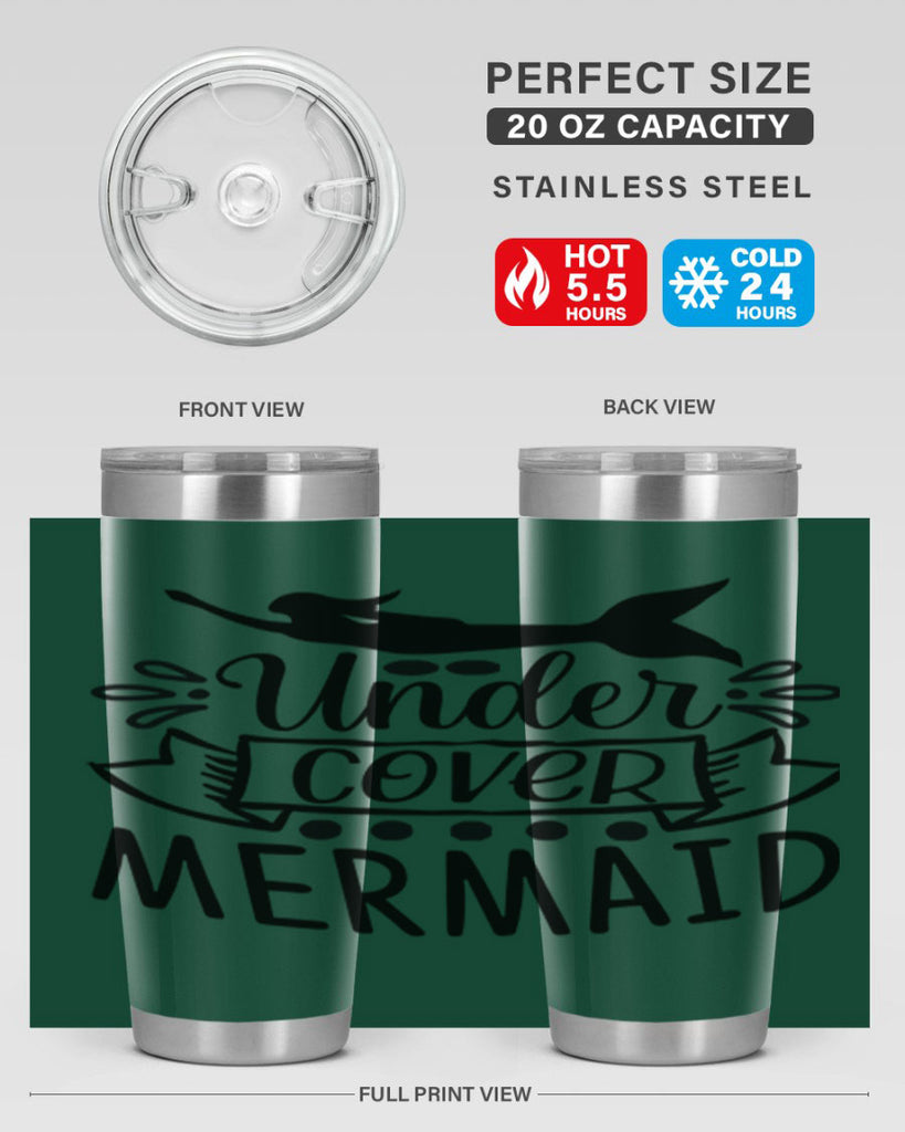 Under cover mermaid 645#- mermaid- Tumbler
