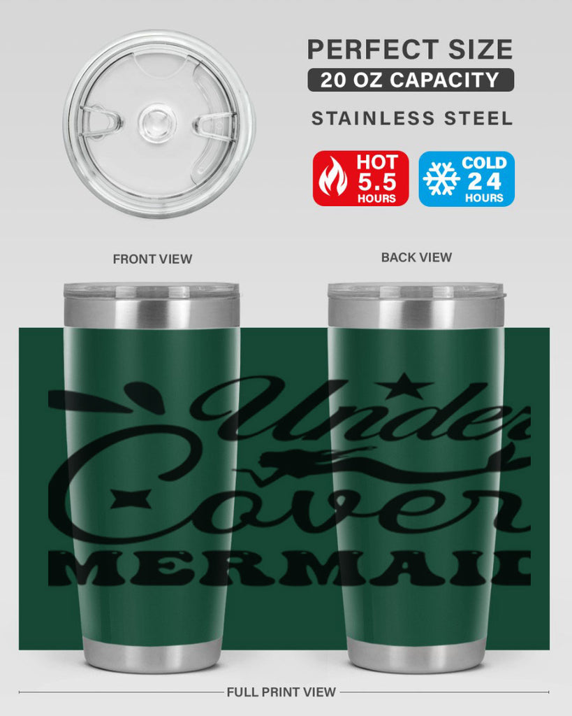 Under cover mermaid 646#- mermaid- Tumbler