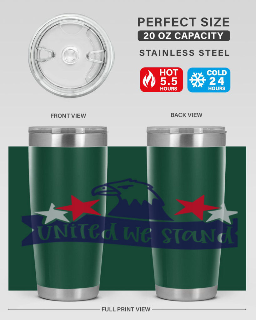 United We Stand Style 178#- Fourt Of July- Tumbler